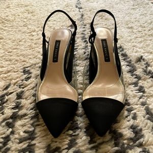 Zara sling back heels